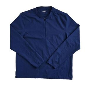 Rhone (Mens Medium Large) Athletic 1/4 Zip‎ Royal Blue Long Sleeve Stretch Shirt